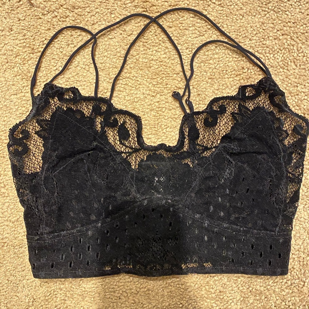 Free people velvet adella bralette